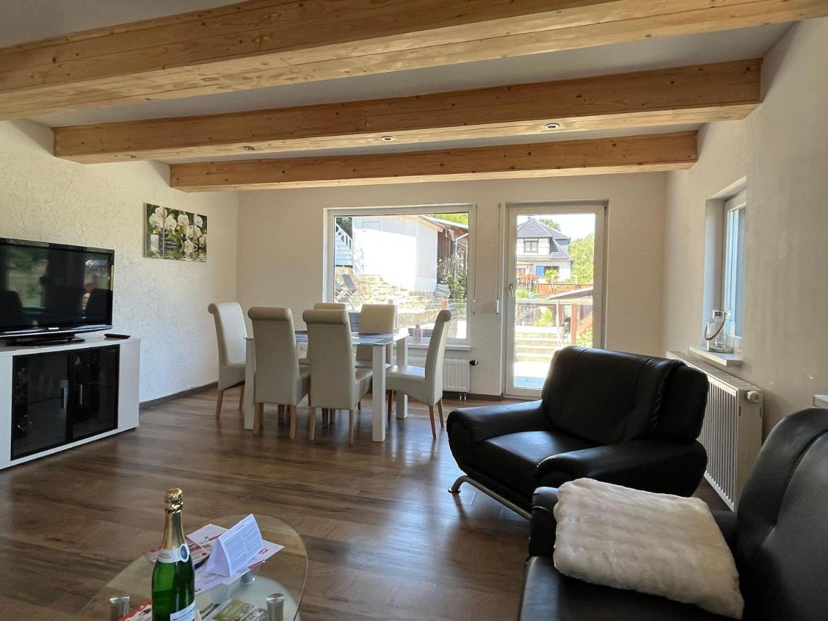 Saechsische-Schweiz-Ferienhaus-Wohnung-1-Mit-Elbblick-Sauna-Und-Kamin Konigstein an der Elbe Luaran gambar