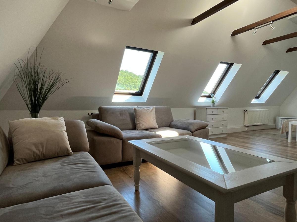 Saechsische-Schweiz-Ferienhaus-Wohnung-1-Mit-Elbblick-Sauna-Und-Kamin Konigstein an der Elbe Luaran gambar
